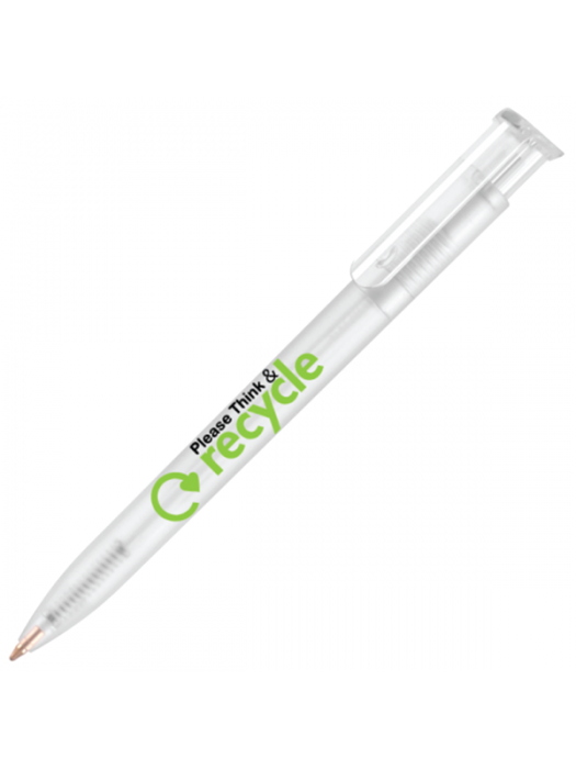 Plastic Printed logo Pen Absolute Frost Retractable Pens with ink colour black